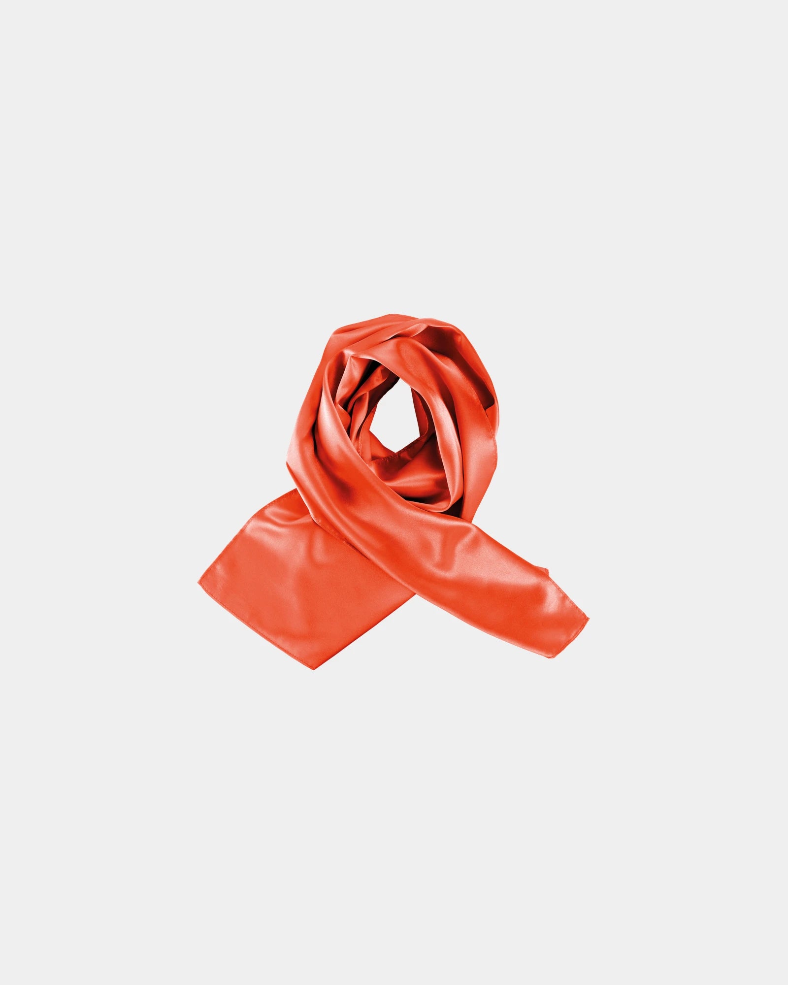 Foulard satiné polyester femme à personnaliser - Orange
