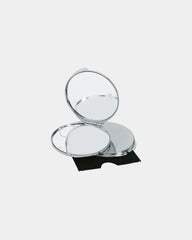 Miroir de luxe chromé étui velours à personnaliser - Argent Brillant