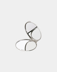 Double miroir aluminium Soraia à personnaliser - Argent Mat