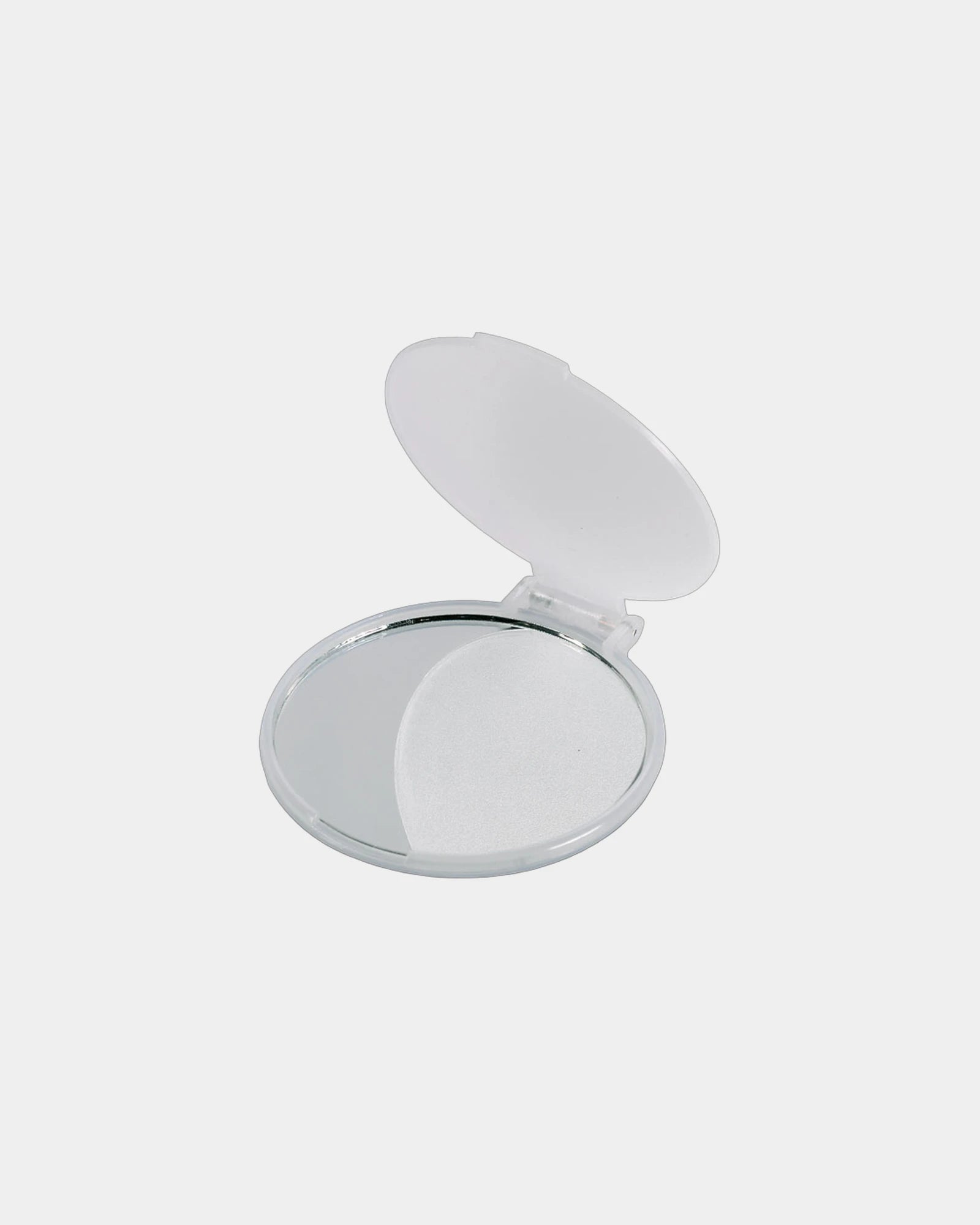 Miroir de maquillage plastique Mirate à personnaliser - Blanc Transparent