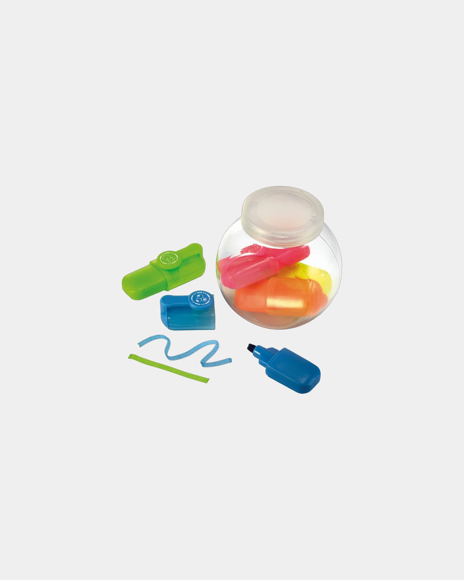 Set de 5 surligneurs en pot à personnaliser - Multicolore