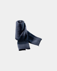 Chèche coton rayé 55 g/m² à personnaliser - Navy / Stone Blue