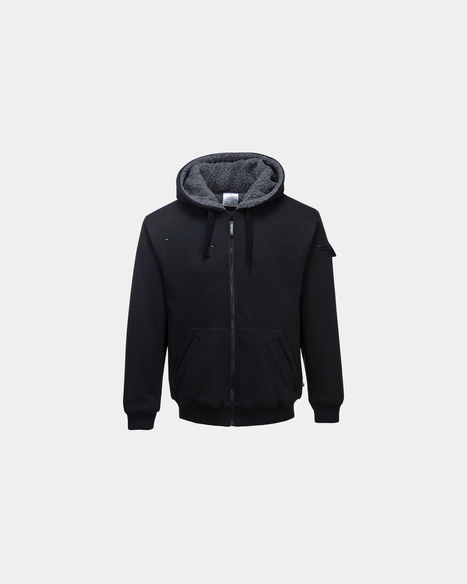 Blouson à capuche Petwer à personnaliser - Noir-Bleu Ciel