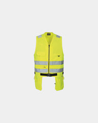 Gilet multipoches fluorescent à personnaliser - Jaune