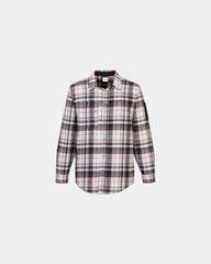 Chemise de travail à carreaux à personnaliser - Marron