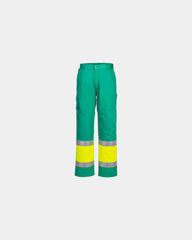 Pantalon combat Hi-Vis bicolore à personnaliser - Jaune-Rouge