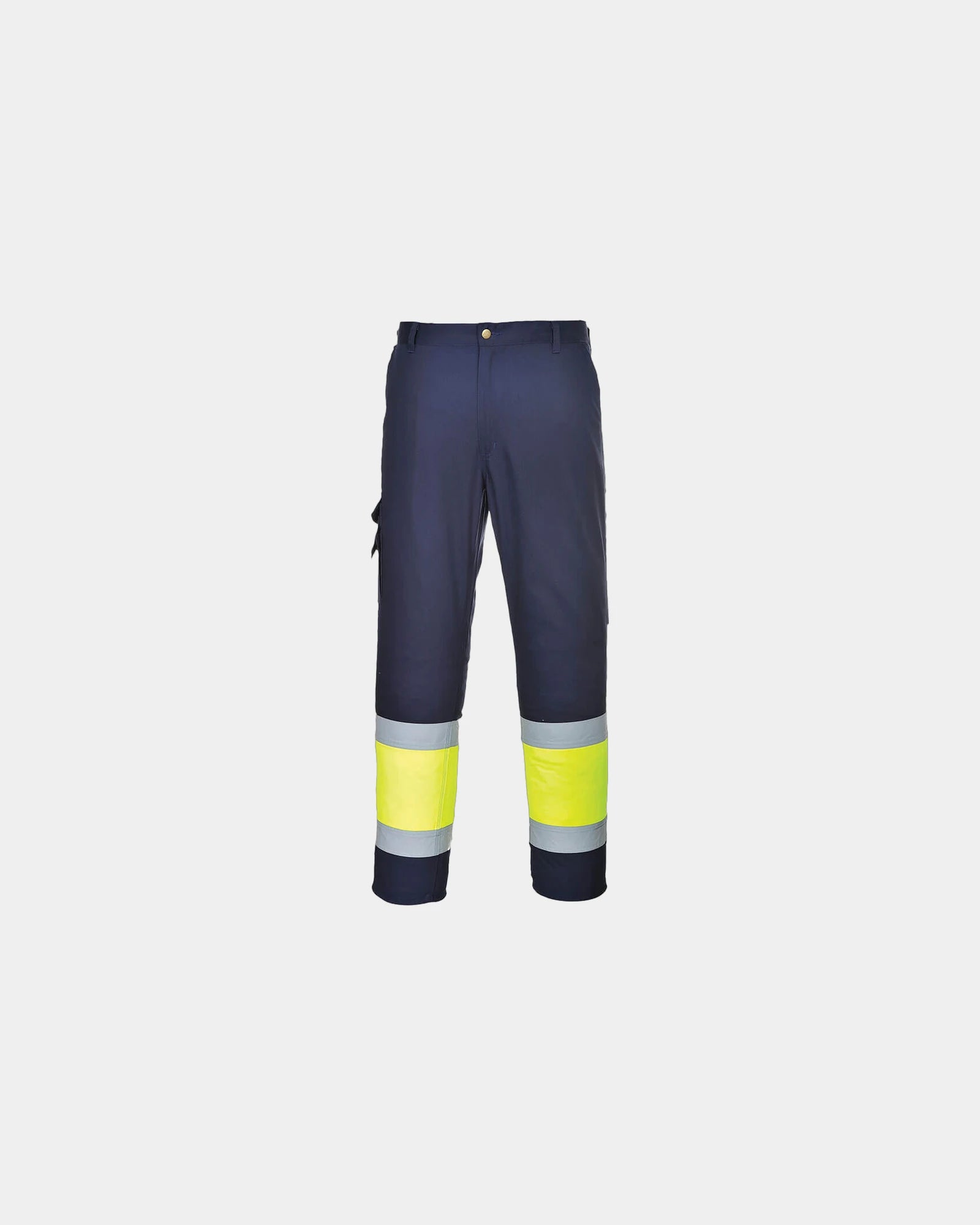 Pantalon combat Hi-Vis bicolore à personnaliser - Jaune-Bleu Marine