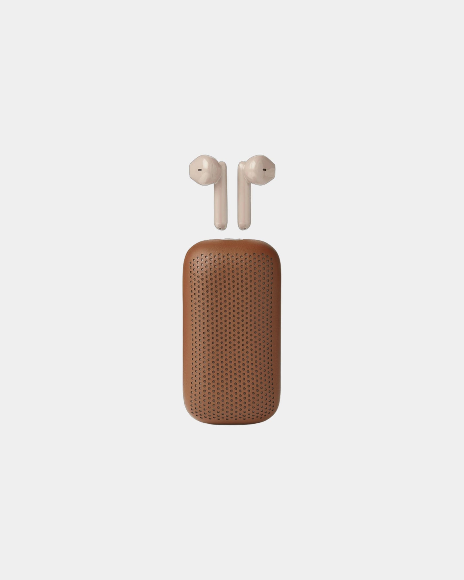 Écouteurs sans fil Bluetooth Lexon Speakerbuds à personnaliser - Camel