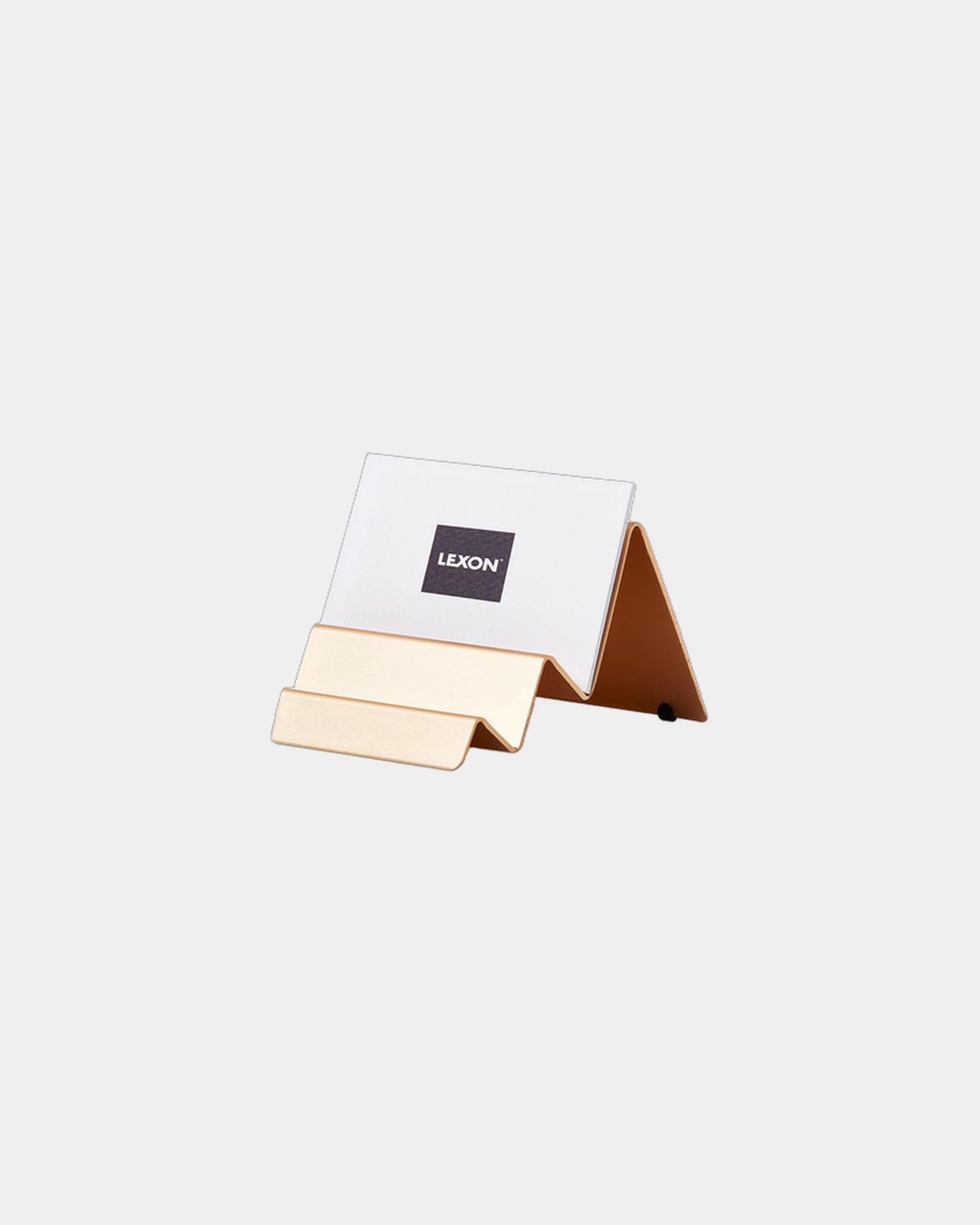 Support cartes de visite aluminium Lexon City Card Stand à personnaliser - 1