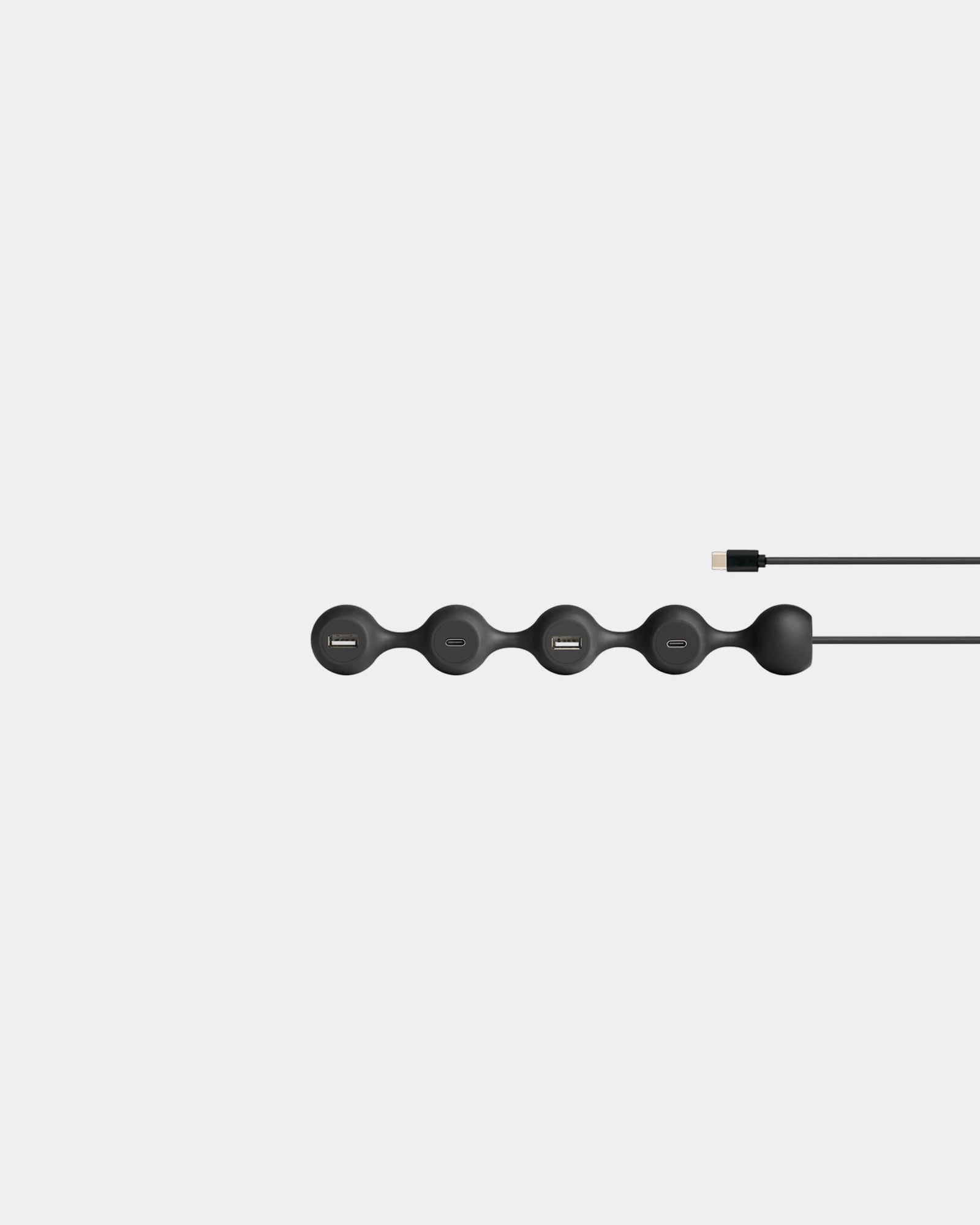 Hub USB-C Lexon Peas Hub-C à personnaliser - Black
