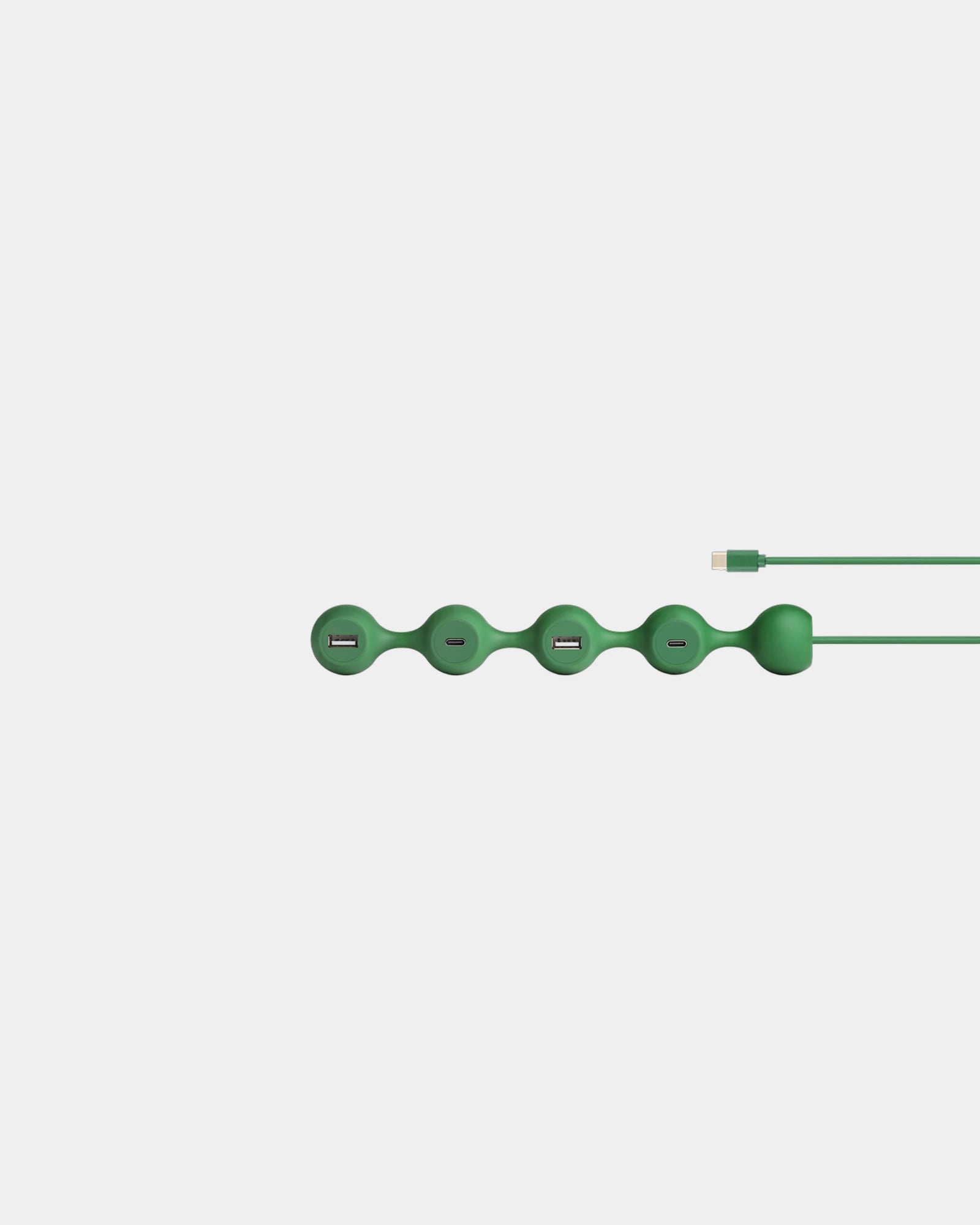 Hub USB-C Lexon Peas Hub-C à personnaliser - Dark Green
