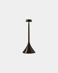 Lampe de table LED ABS Lexon Steli S - Dome à personnaliser - Glossy Chocolate