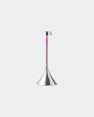 Lampe de table LED ABS Lexon Steli S - Dome à personnaliser - Metallic Chrome