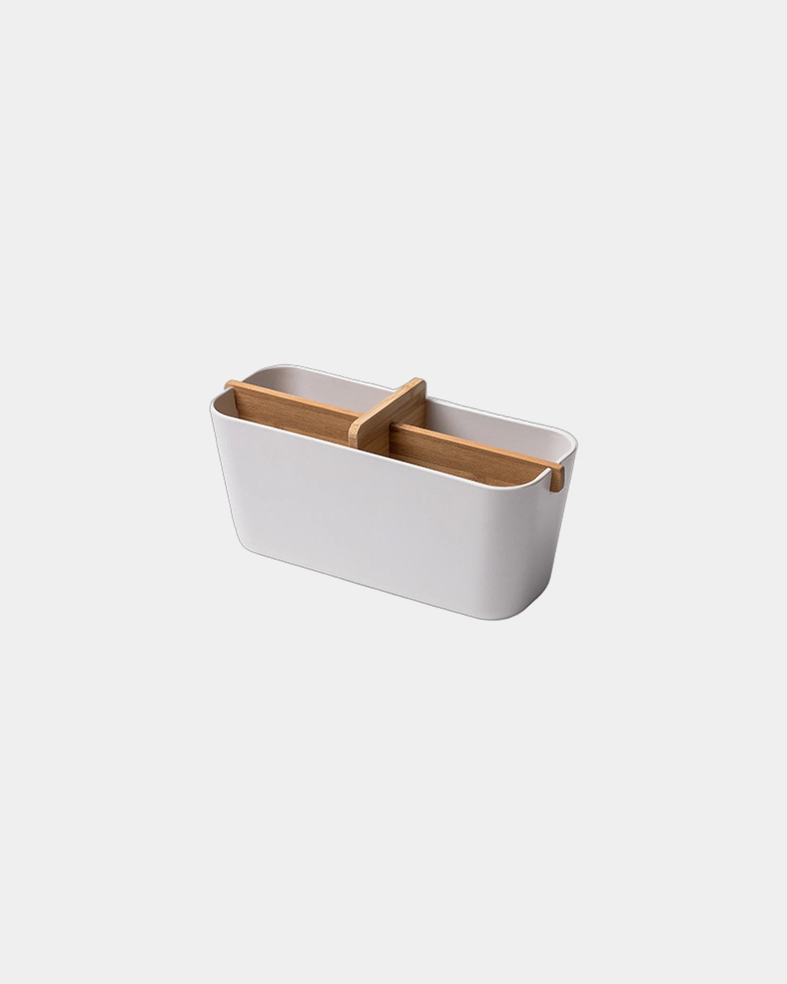 Rangement salle de bain bambou Lexon Zen Large Cup à personnaliser - White
