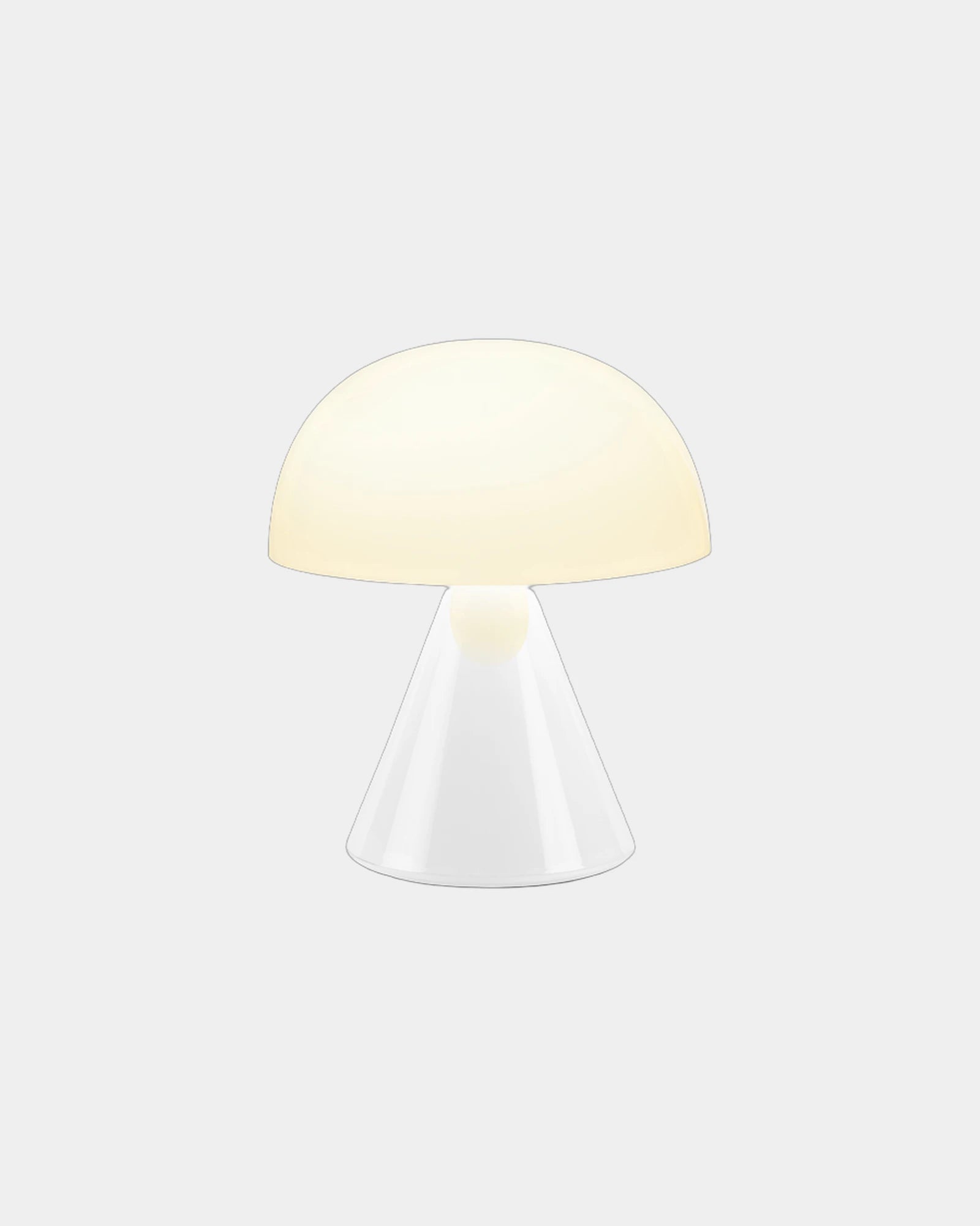 Lampe LED aluminium Lexon Mina à personnaliser - Glossy White