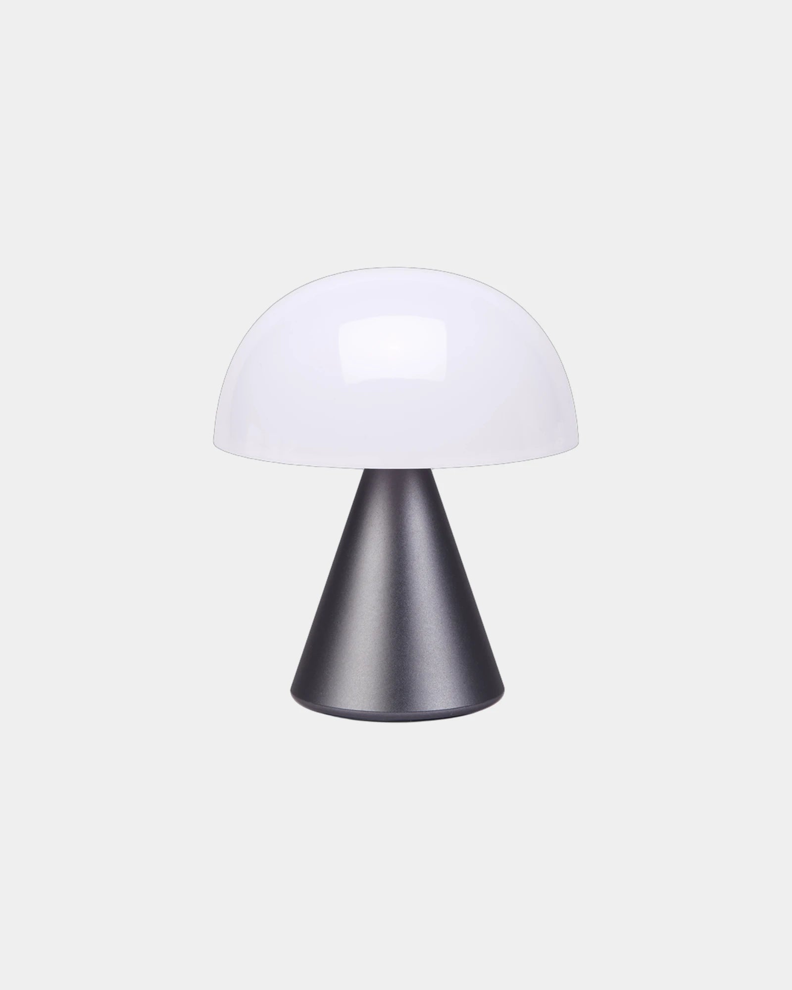 Lampe LED portable aluminium Lexon Mina M à personnaliser - Gun Metal