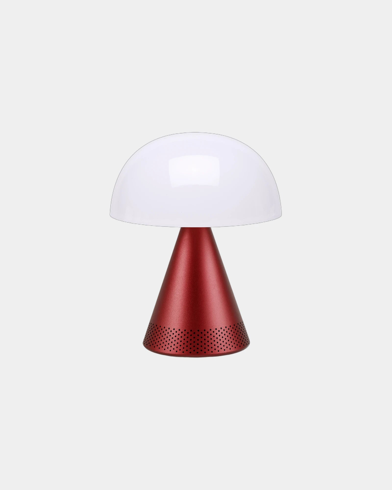 Lampe LED portable aluminium Lexon Mina L Audio à personnaliser - Dark Red