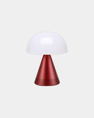 Lampe LED portable aluminium Lexon Mina L Audio à personnaliser - Dark Red