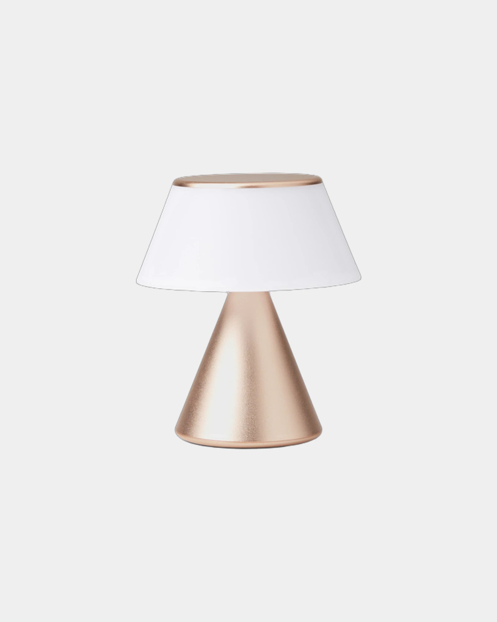 Lampe LED aluminium Lexon Luma M à personnaliser - Soft Gold