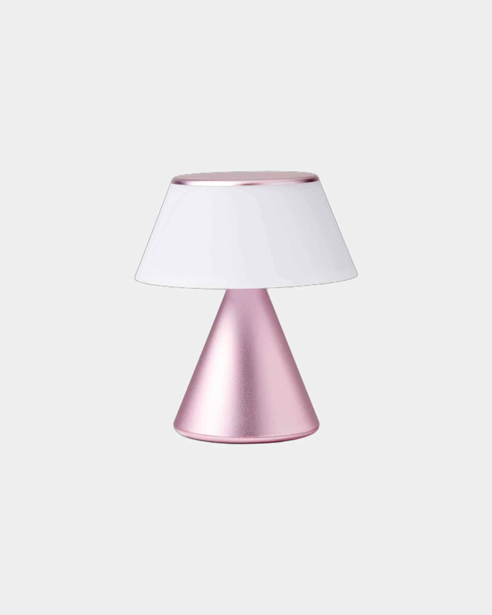 Lampe LED aluminium Lexon Luma M à personnaliser - Light Pink