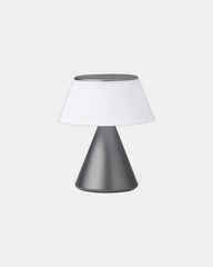 Lampe LED aluminium Lexon Luma M à personnaliser - Gun Metal
