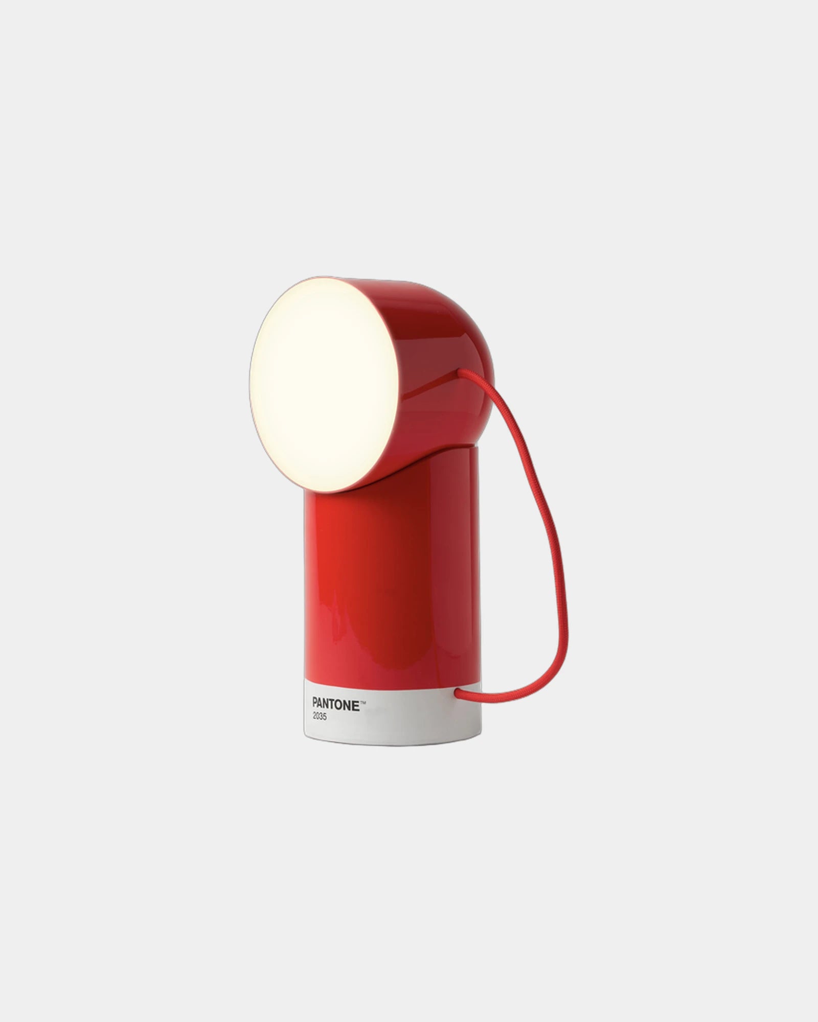 Lampe LED portable Lexon Orbe Light à personnaliser - Red 2035