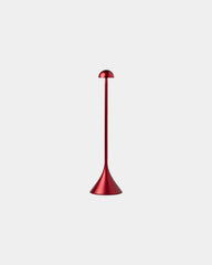 Lampe de table aluminium Lexon Steli Dome à personnaliser - Dark Red