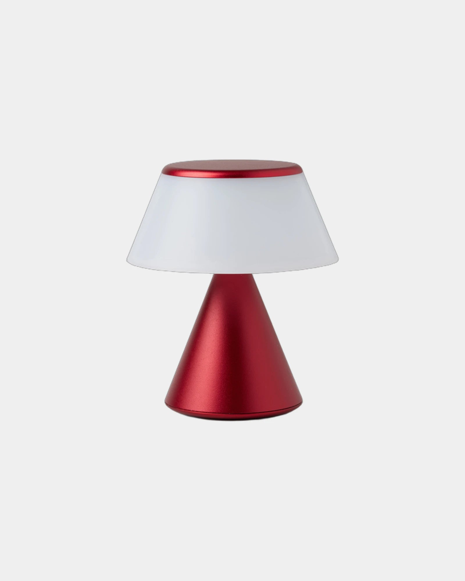 Lampe LED portable aluminium Lexon Luma S à personnaliser - Dark Red