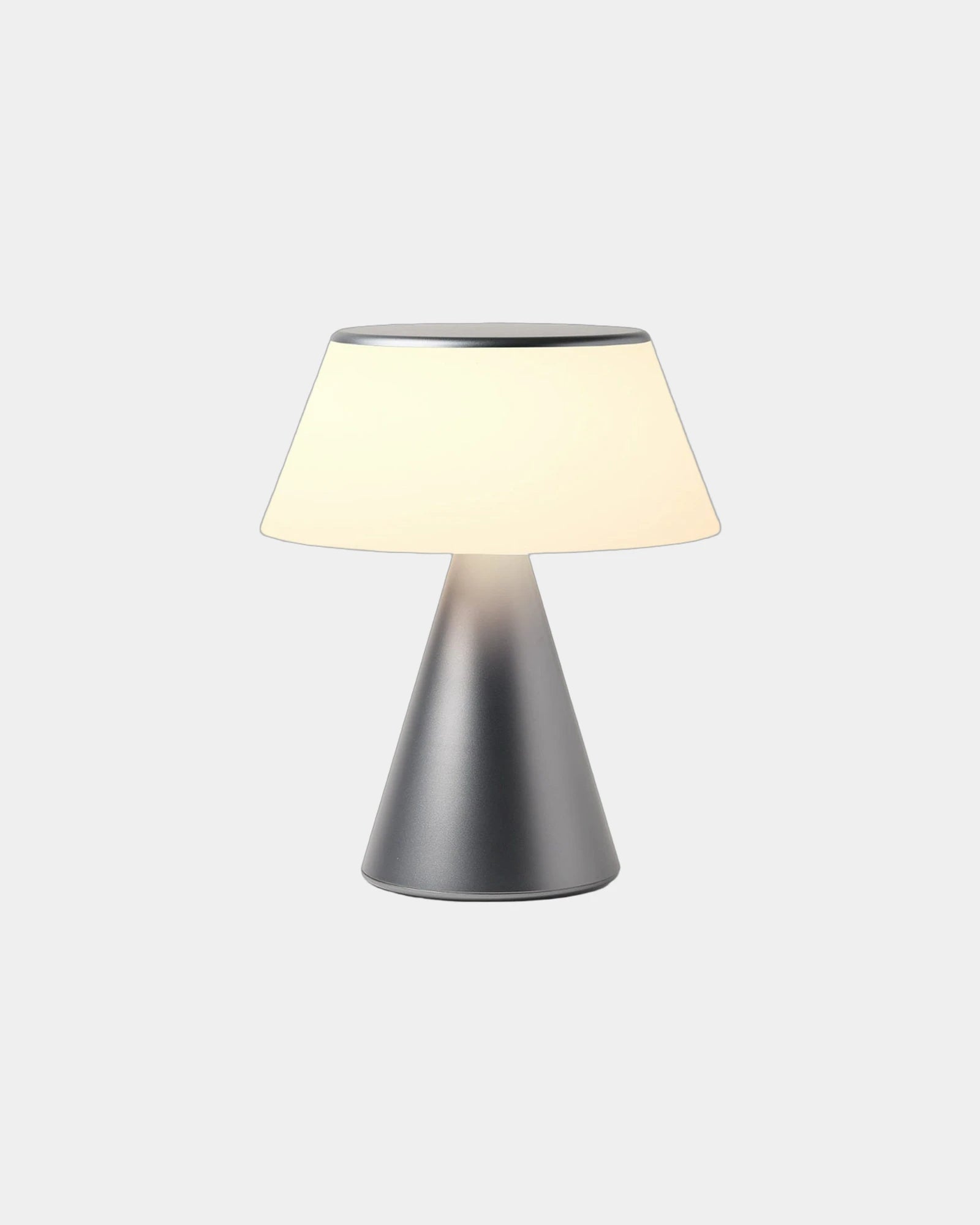 Lampe LED portable aluminium Lexon Luma XL à personnaliser - Gun Metal