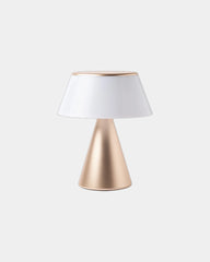 Lampe LED portable aluminium Lexon Luma XL à personnaliser - Soft Gold
