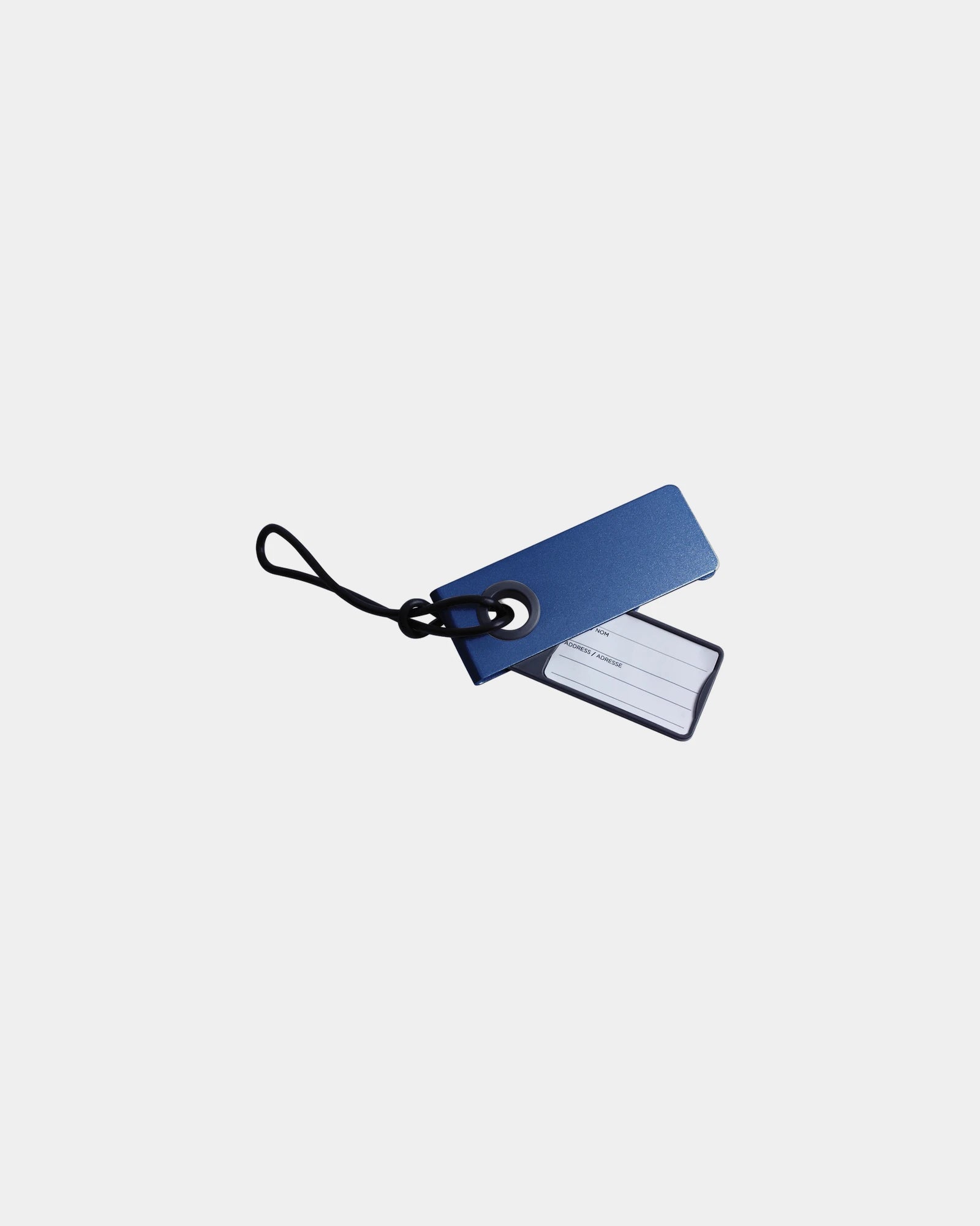 Étiquette à bagages aluminium Lexon Neo Luggage Tag à personnaliser - Dark Blue