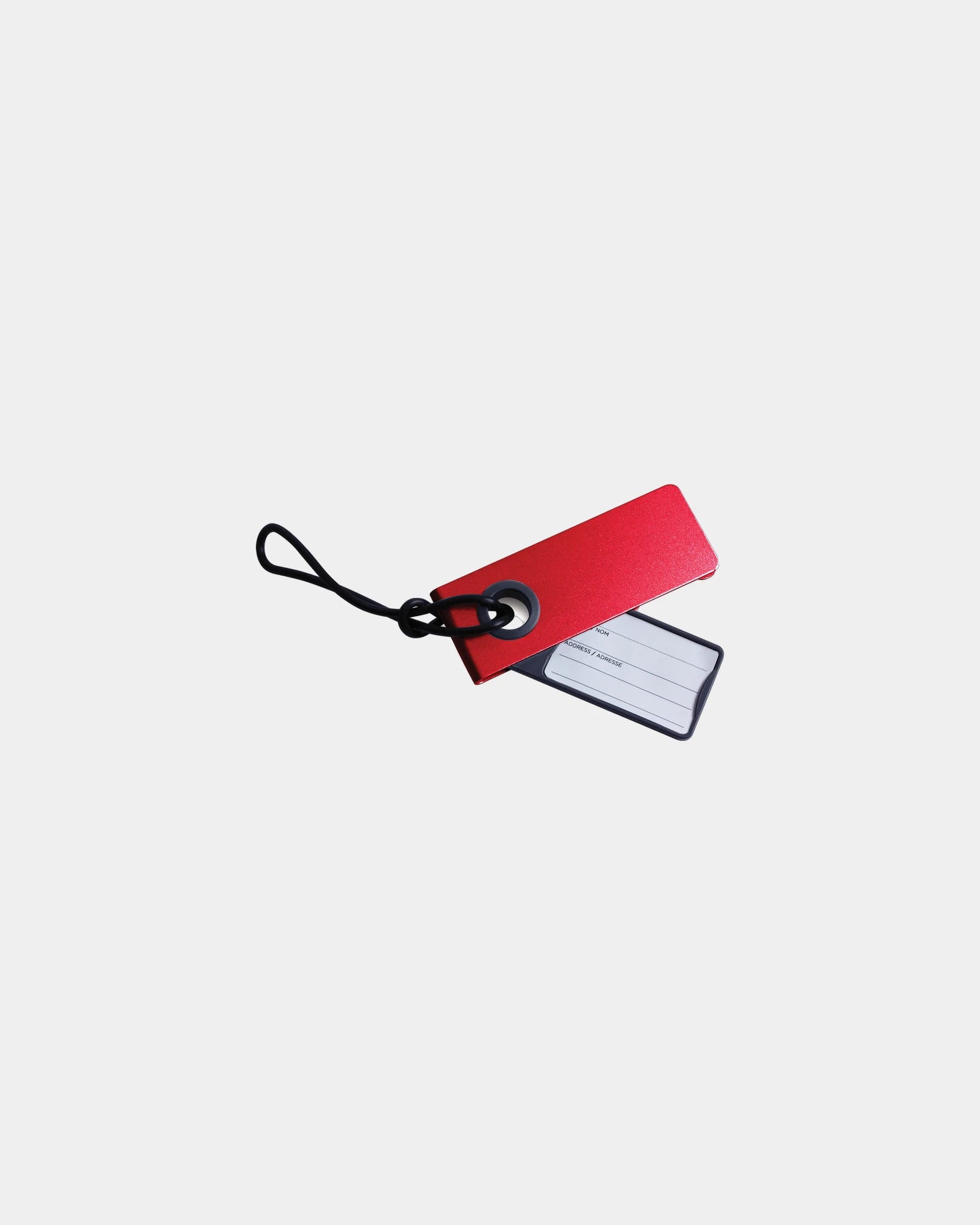 Étiquette à bagages aluminium Lexon Neo Luggage Tag à personnaliser - Red