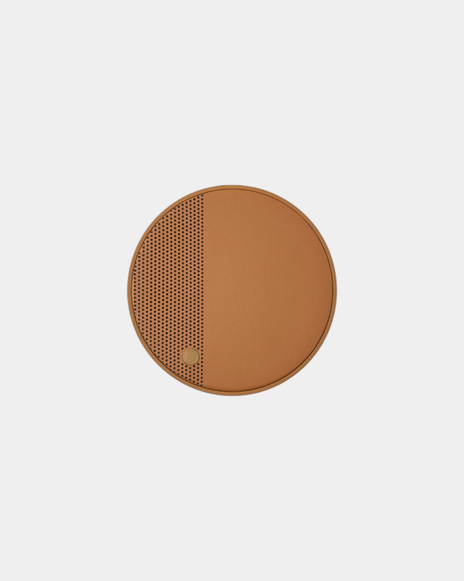 Station de recharge sans fil Lexon Oslo Energy+ à personnaliser - Synthetic Leather Brown/Gold