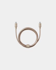 Câble USB-C métal Lexon Metali-C 1.5m à personnaliser - Soft Gold