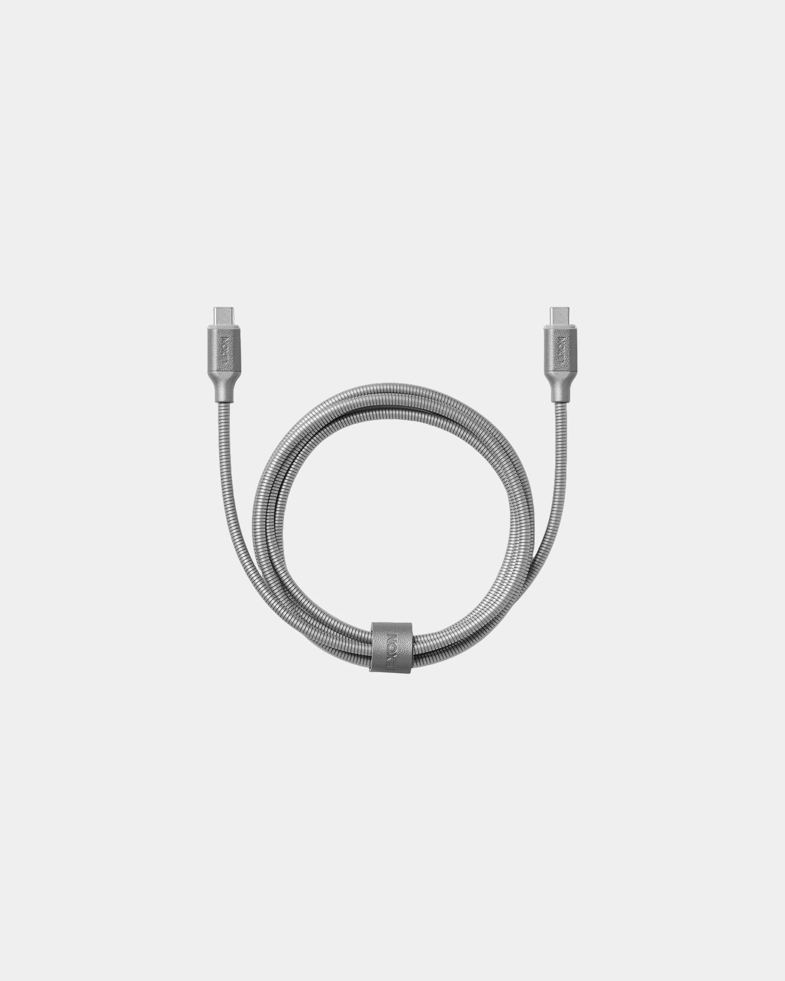 Câble USB-C métal Lexon Metali-C 1.5m à personnaliser - Alu Polished