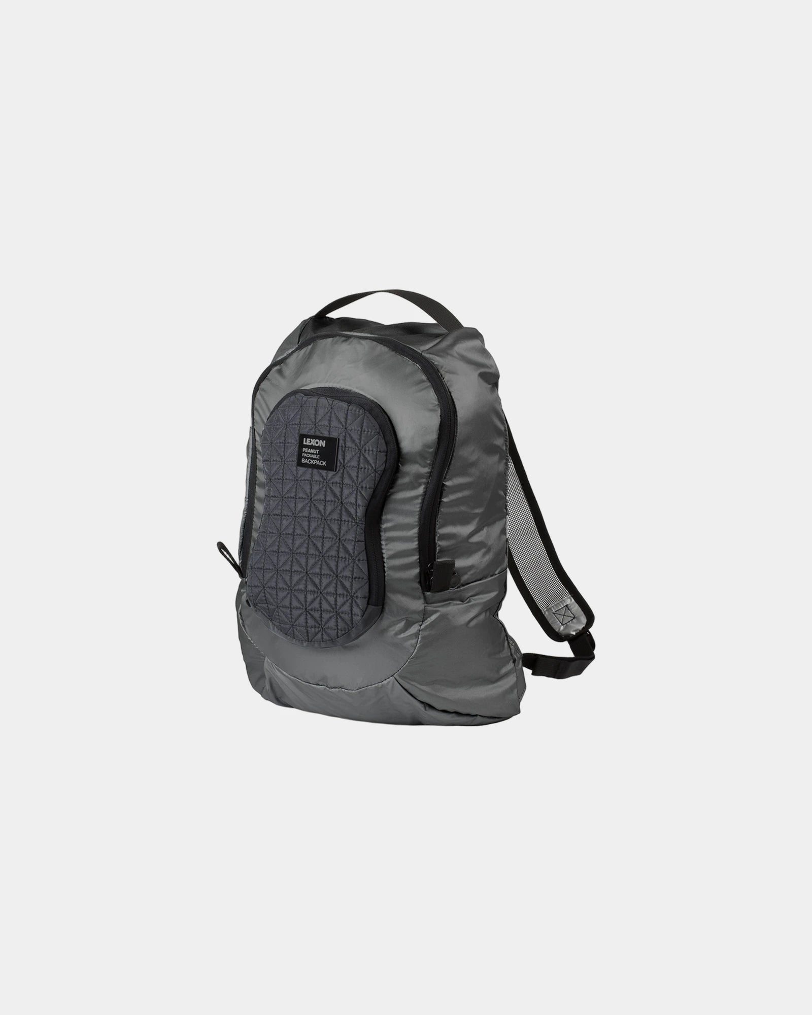 Sac à dos pliable Lexon Peanut à personnaliser - Gun Metal