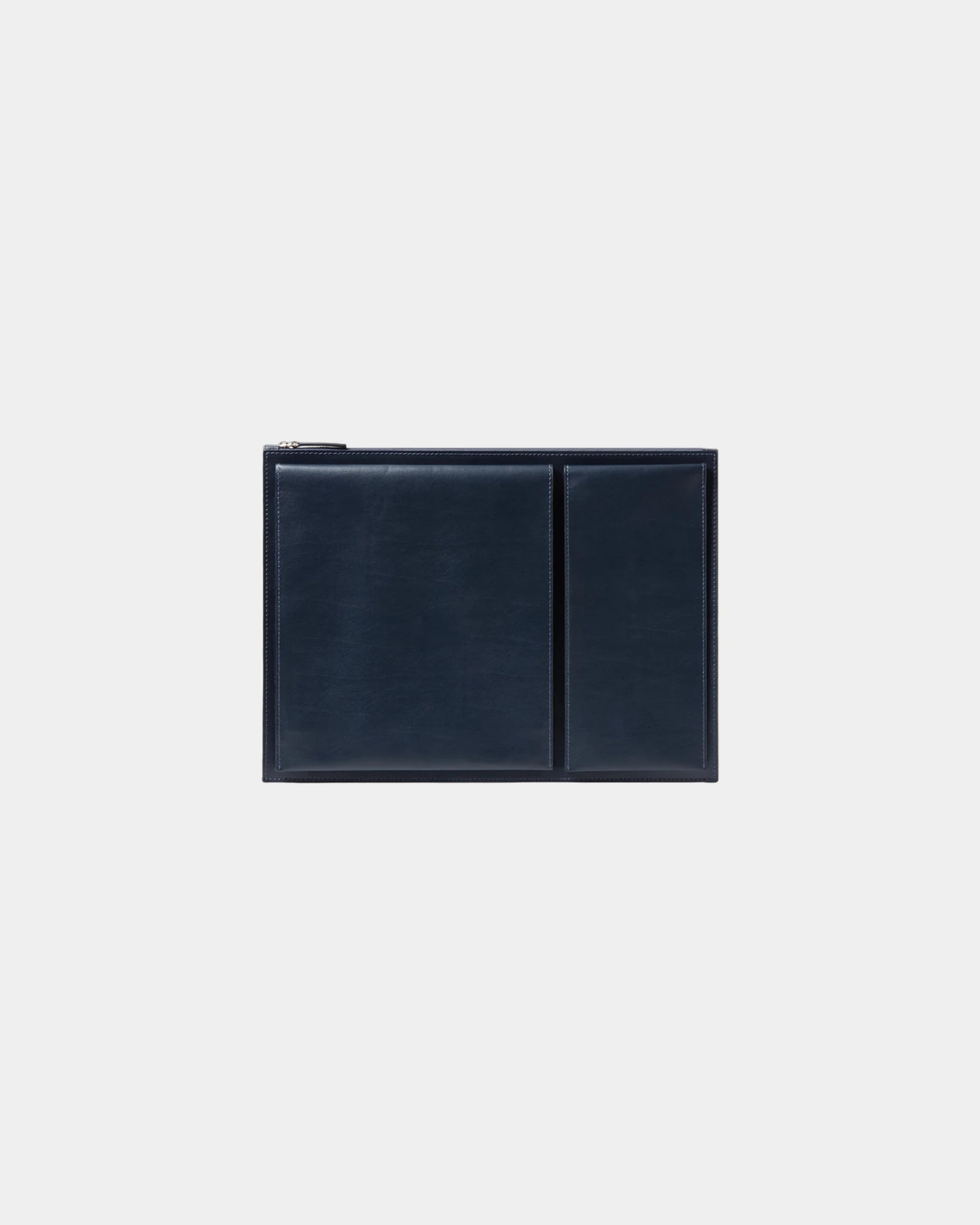Étui ordinateur cuir recyclé Lexon Flat 15" à personnaliser - Blue