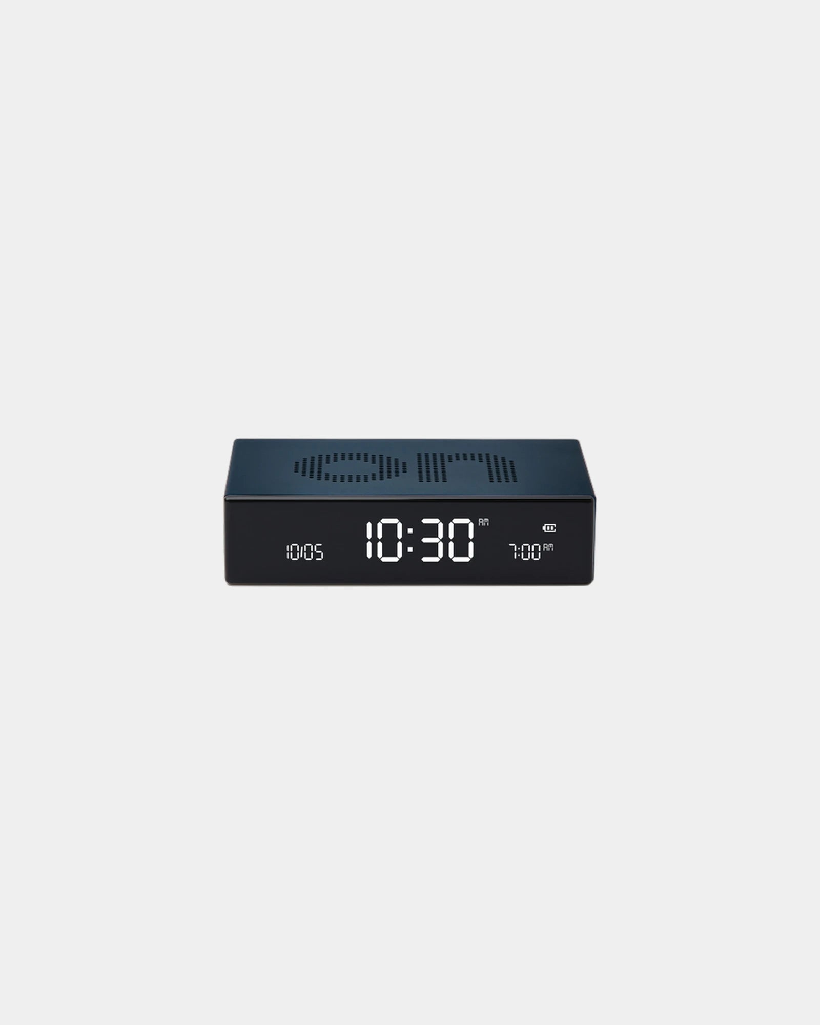 Réveil aluminium Lexon Flip Premium à personnaliser - Dark Blue