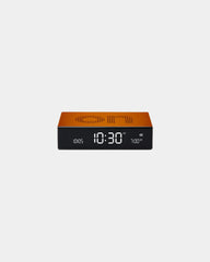 Réveil aluminium Lexon Flip Premium à personnaliser - Orange