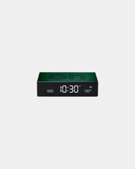 Réveil aluminium Lexon Flip Premium à personnaliser - Dark Green