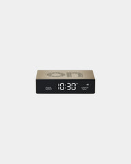 Réveil aluminium Lexon Flip Premium à personnaliser - Gold