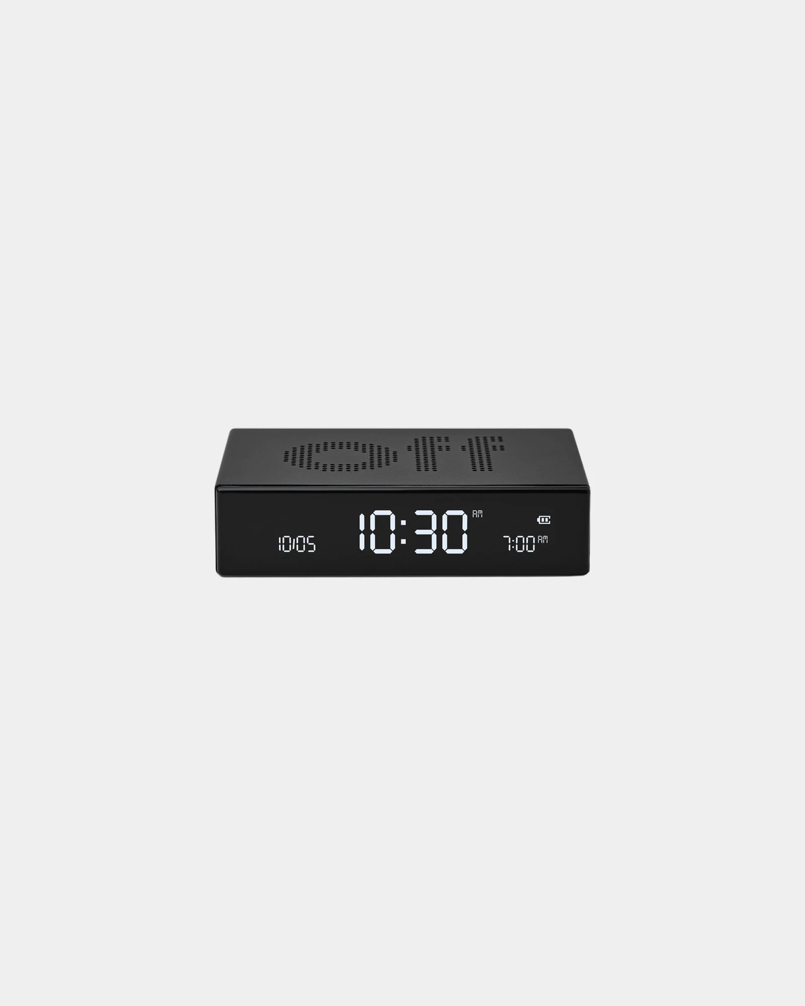 Réveil aluminium Lexon Flip Premium à personnaliser - Black