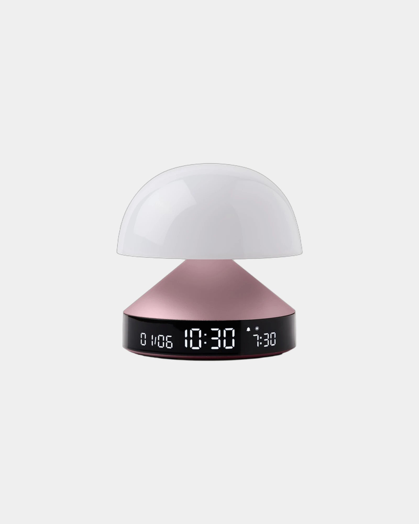 Lampe réveil Lexon Mina Sunrise personnalisable à personnaliser - Light Pink