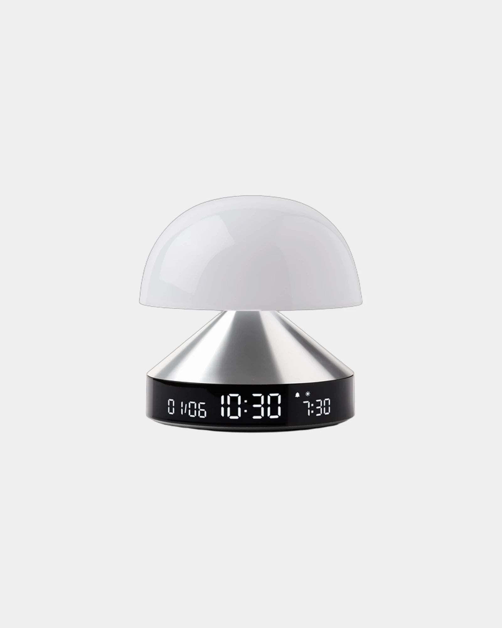 Lampe réveil Lexon Mina Sunrise personnalisable à personnaliser - Alu Polished