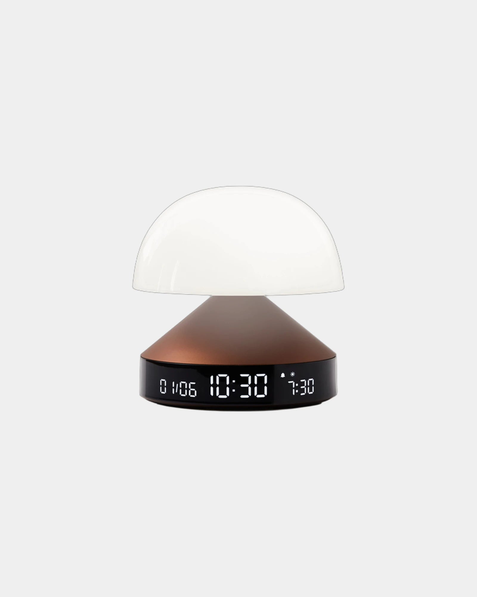 Lampe réveil Lexon Mina Sunrise personnalisable à personnaliser - Bronze