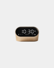 Lampe-réveil aluminium Lexon Ray Clock à personnaliser - Vivid Gold