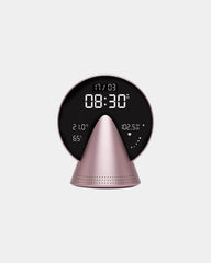 Radio-réveil Bluetooth aluminium Lexon Conic à personnaliser - Pink Blossom