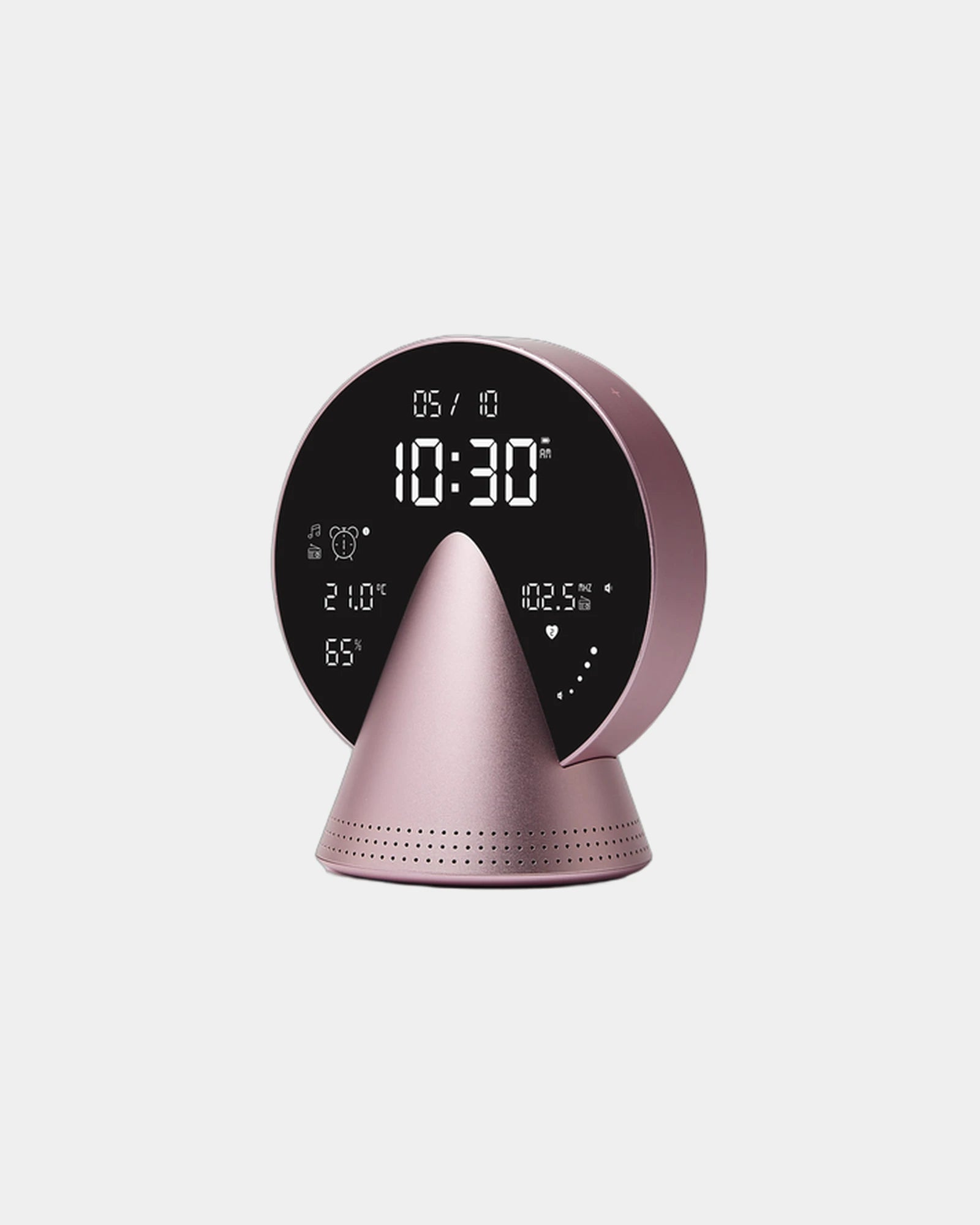 Radio-réveil Bluetooth aluminium Lexon Conic à personnaliser - 30