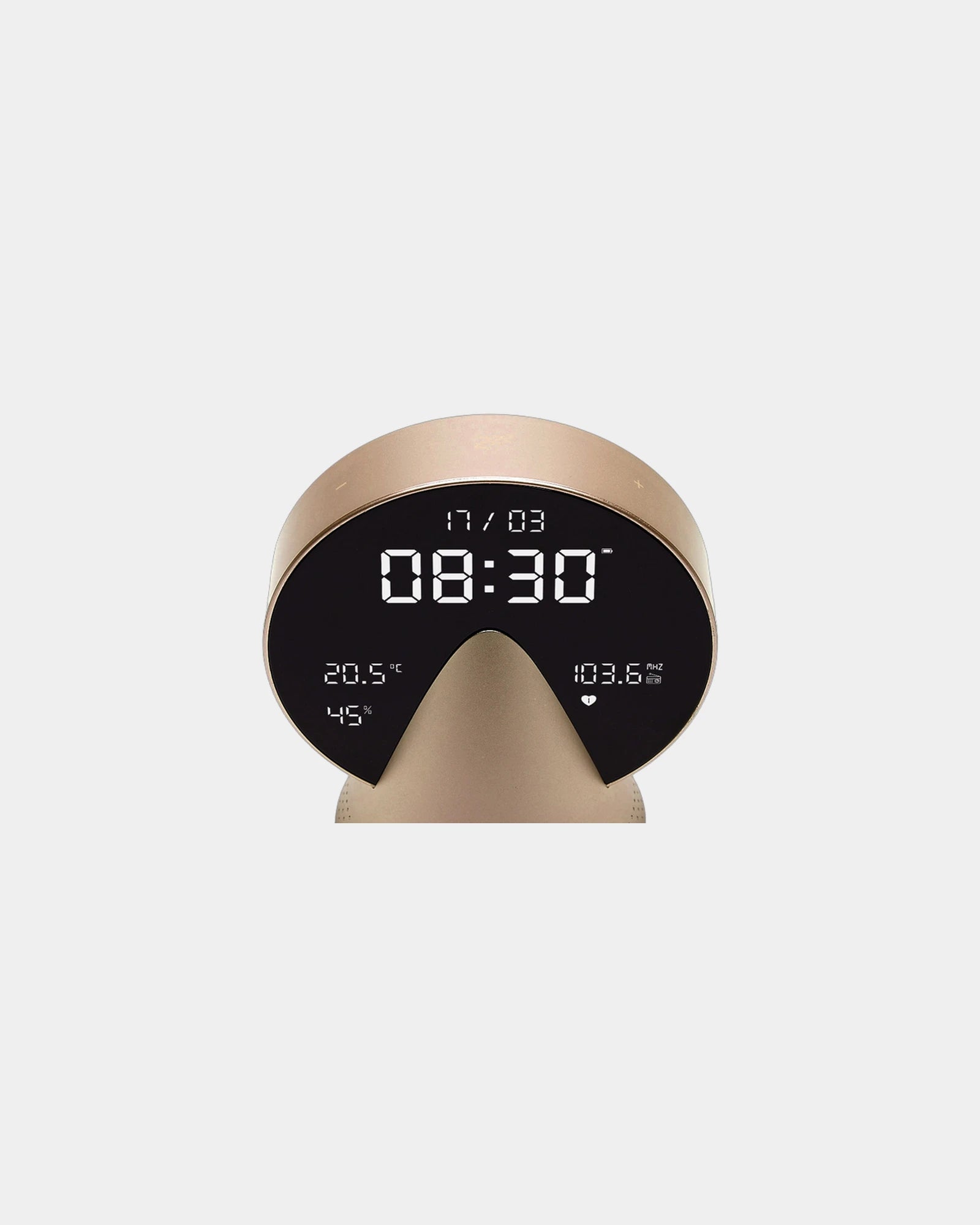 Radio-réveil Bluetooth aluminium Lexon Conic à personnaliser - 17