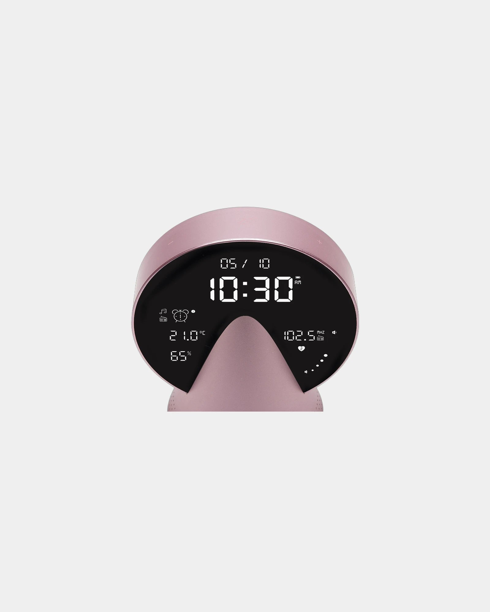 Radio-réveil Bluetooth aluminium Lexon Conic à personnaliser - 33